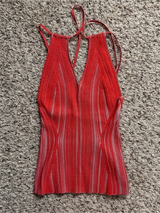Paris Georgia Tops - Paris Georgia Criss Cross Tank Top